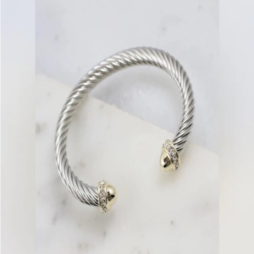 Elegant Silver and Gold Women's Bracelet